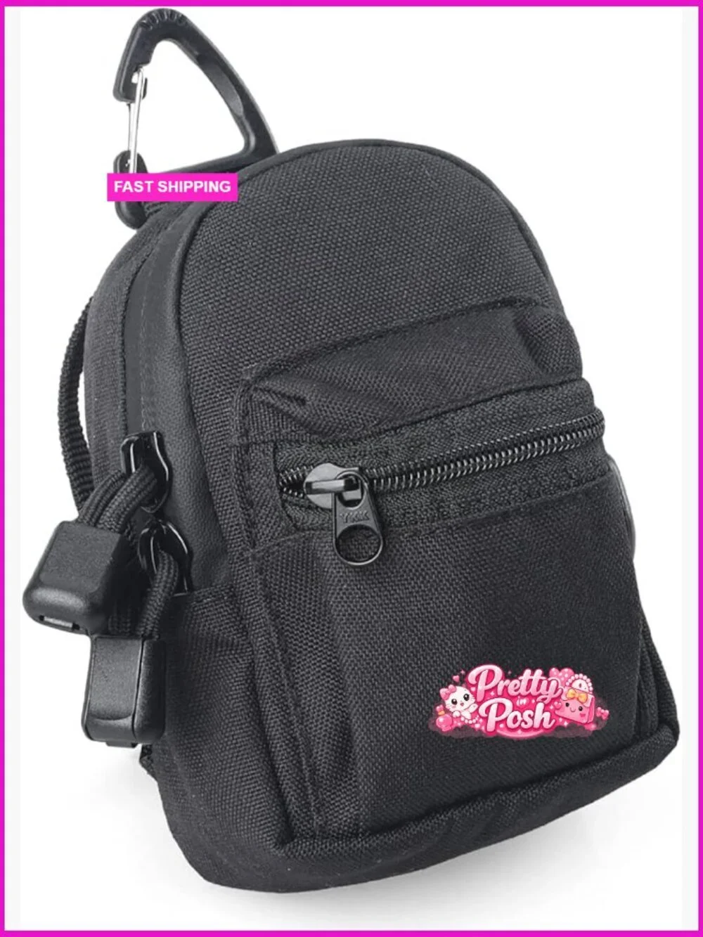 Tactical Compact EDC Pouch, 500D Nylon, Utility Zipper Pocket Organizer